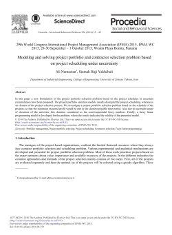 Modeling and Solving Project Portfolio and Contractor Selection