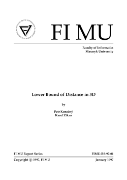 Lower Bound of Distance in 3D