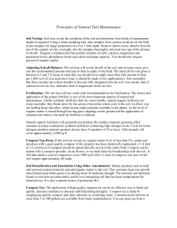 Principles of Natural Turf Maintenance