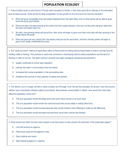 Population Ecology