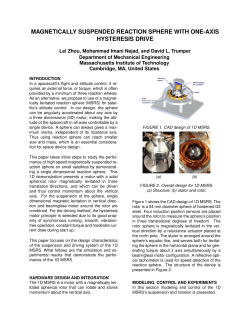 MAGNETICALLY SUSPENDED REACTION SPHERE WITH ONE