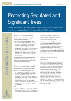 Protecting Regulated and Significant Trees