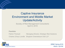 1 Captives - Society of Risk Management Consultants