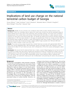 Implications of land use change on the national terrestrial carbon