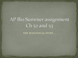 AP Bio Summer assignment Ch 32 and 33