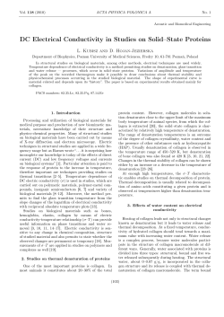 DC Electrical Conductivity in Studies on Solid&ndash;State Proteins