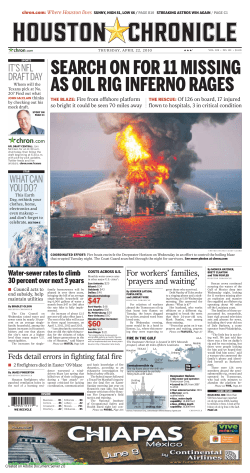 search on for 11 missing as oil rig inferno rages