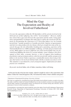 Mind the Gap: The Expectation and Reality of Involved Fatherhood