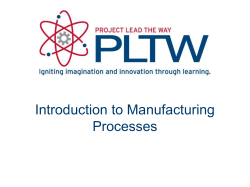Introduction to Manufacturing Processes