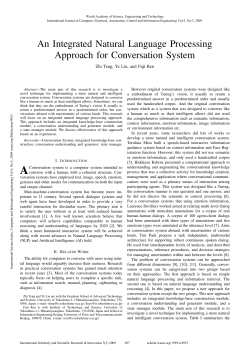 An Integrated Natural Language Processing Approach for