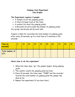 Jumping Jack Experiment