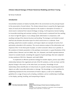 Climate-induced Damage of Wood: Numerical Modeling