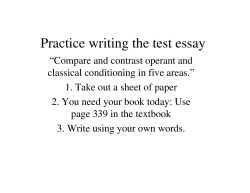 How to answer the LEARNING UNIT essay