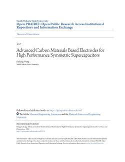 Advanced Carbon Materials Based Electrodes for
