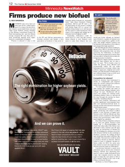 Firms produce new biofuel - Farm Progress Issue Search Engine