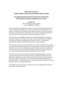 Fifth Joint Conference People`s Bank of China and