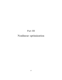 Nonlinear optimization