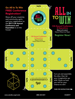 FREE Conference Registration! - Community Associations Institute