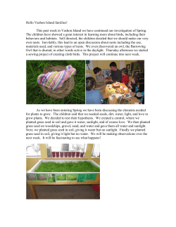 Hello Vashon Island families - The Community School of West Seattle