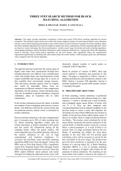three step search method for block matching algorithm