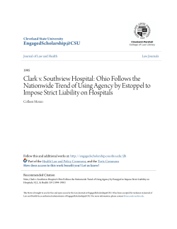 Clark v. Southview Hospital: Ohio Follows the Nationwide Trend of