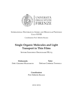 Single Organic Molecules and Light Transport in Thin Films