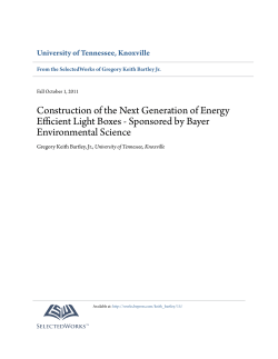 Construction of the Next Generation of Energy Efficient Light Boxes
