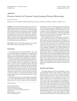 Fracture Analysis of Concrete Using Scanning Electron Microscopy