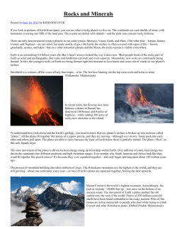 Rocks and Minerals