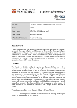 PART-TIME OUTREACH OFFICER Grade 5