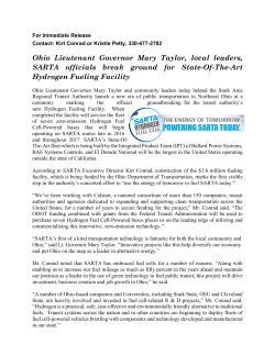 SARTA breaks gound on Hydrogen Fueling Facility