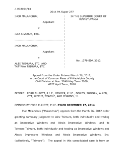 ILYA SIVCHUK - Pennsylvania Courts