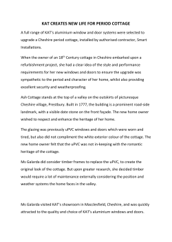 KAT CREATES NEW LIFE FOR PERIOD COTTAGE f