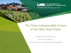 The Three Indispensable Virtues of the Ideal Team Player