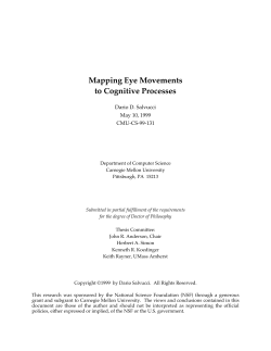 Mapping Eye Movements to Cognitive Processes