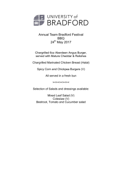Annual Team Bradford Festival BBQ 24 May 2017
