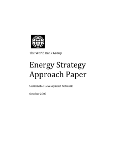 Energy Strategy Approach Paper