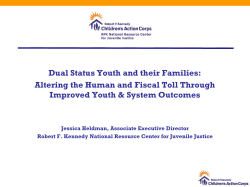 Dual Status Youth and their Families
