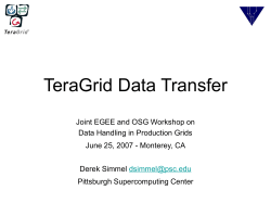TeraGrid Data Transfer