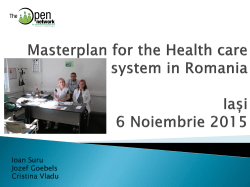 Slatina-Timi* Case Study How can some communities be healthier