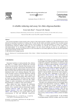 A reliable reducing end assay for chito