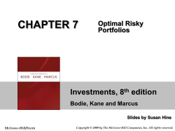 CHAPTER 7 Optimal Risky Portfolios