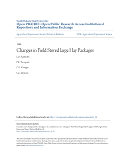 Changes in Field Stored large Hay Packages