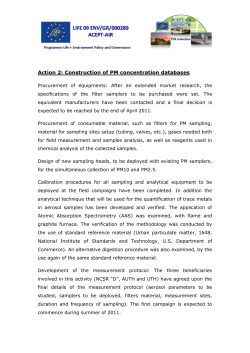 Action 2: Construction of PM concentration databases