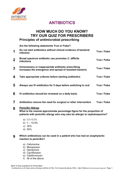 Antibiotic Guardian: principles of antimicrobial prescribing