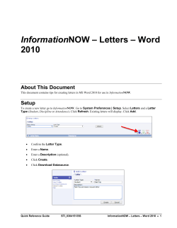 InformationNOW - Madison City Schools