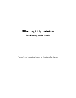 Offsetting CO2 emissions by planting trees on the Prairies
