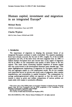 Human capital, investment and migration in an