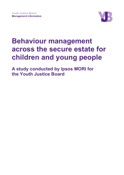 The Youth Justice Board for England and Wales