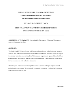 Part A - CFPB Monitor